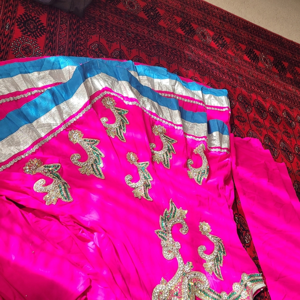 Vibrant Pink Kids Dress - Picture 2 of 5